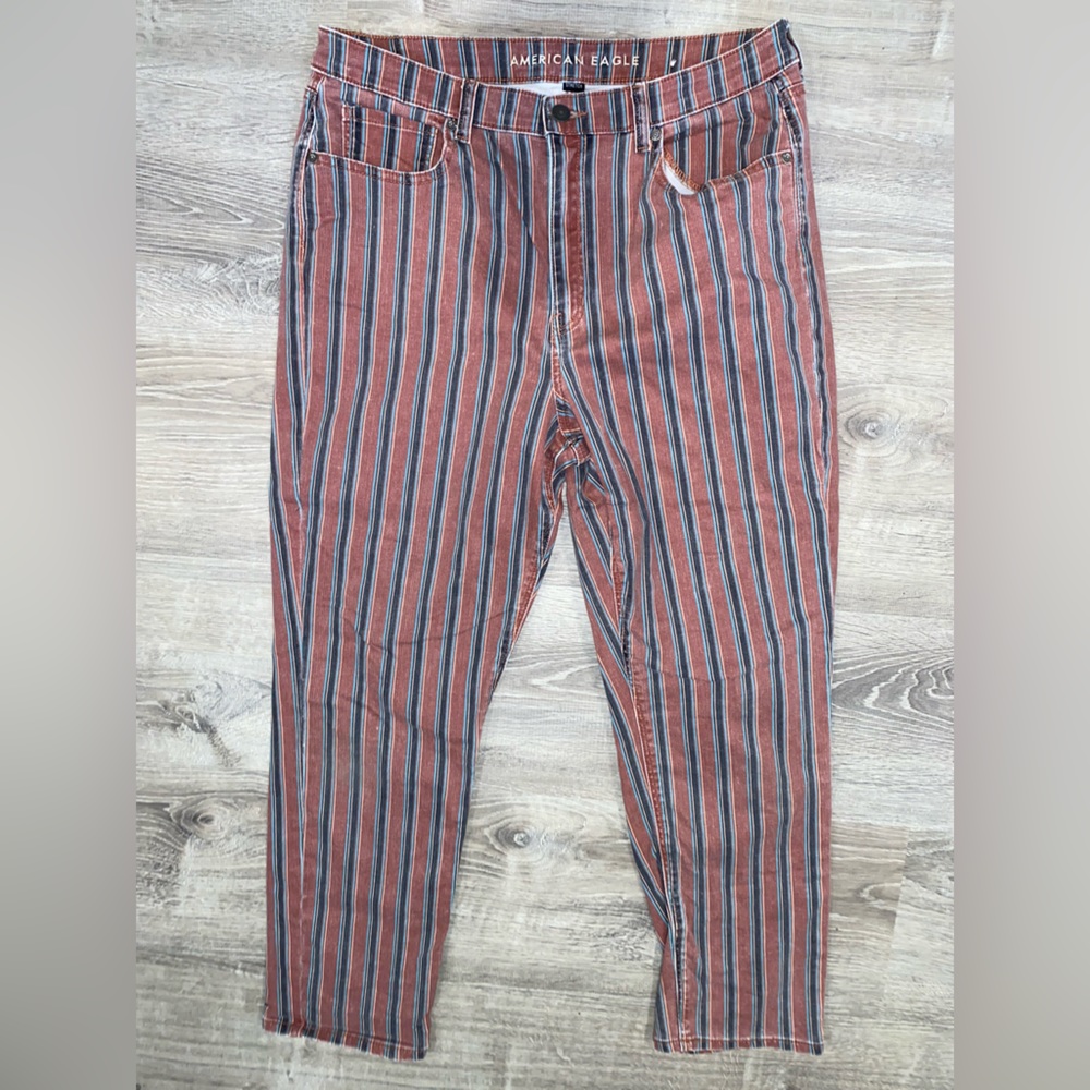 American Eagle striped stretch pant